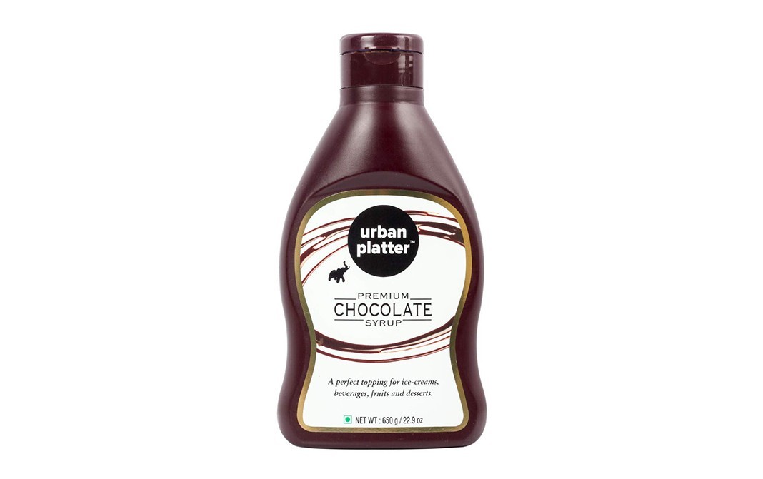 Urban Platter Premium Chocolate Syrup    Plastic Bottle  650 grams